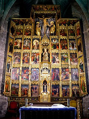 Archivo:Olite - Iglesia de Santa María la Real, retablo mayor 16