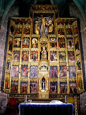 Archivo:Olite - Iglesia de Santa María la Real, retablo mayor 16
