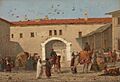 Richard Dadd - Caravanserai at Mylasa in Asia Minor - Google Art Project