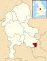 Tamworth UK locator map
