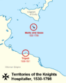 Territories of the Knights Hospitaller 1530-1798