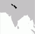 Tragopan melanocephalus map