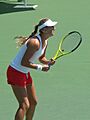 Victoria Azarenka practicing at Bank of the West Classic 2010-07-25 1
