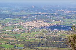 Vista de la localidad de Montuiri.