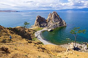 Archivo:Baikal, Cape Burhan, Olkhon Island, Lake Baikal, Russia