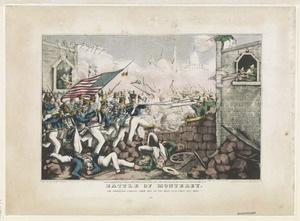 Archivo:Battle of Monterey-The Americans forcing their way to the main plaza Sept. 23th 1846 - Lith. by N. Currier. LCCN90709071