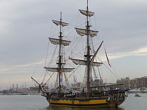 Archivo:Bergantín La Grace. Puerto de Castellón
