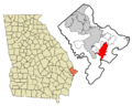 Chatham County Georgia Incorporated and Unincorporated areas Skidaway Island Highlighted