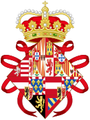Coat of Arms of Infanta Isabella of Spain as Governor Monarch of the Low Countries.svg