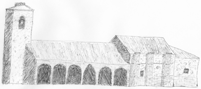 Archivo:Dibujo iglesia de san Cristóbal (Castilblanco, Badajoz)