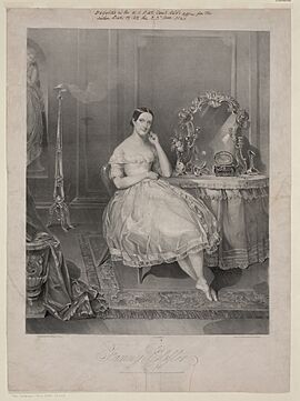 Archivo:Fanny Elssler - painted from life by Henry Inman ; lith. of Endicott ; drawn on stone by Henry Ph. Heidemans. LCCN2001699627