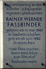 Archivo:Fassbinder memorial tablet bad woerishofen-2