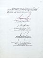 Firmas en Constitución Chile 1980