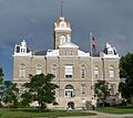 Jefferson County, Nebraska courthouse from E
