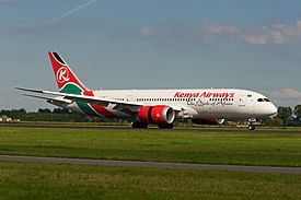 Kenya Airways Boeing 787-8 5Y-KZF (23621400162).jpg