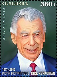 Kirk Kerkorian 2017 stamp of Armenia.jpg