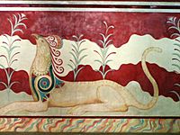 Archivo:Knossos fresco in throne palace