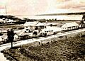 Leticia en 1930 con casas construida por el grupo militar de colonización colombiana