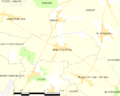 Map commune FR insee code 80590