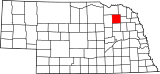 Map of Nebraska highlighting Pierce County.svg