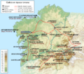 Mapa Galicia epoca romana (Assegonia)