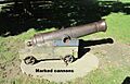 Marked cannon