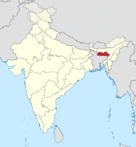 Meghalaya in India (claimed and disputed hatched).svg