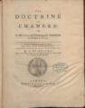 Moivre - Doctrine of chances, 1761 - 722666