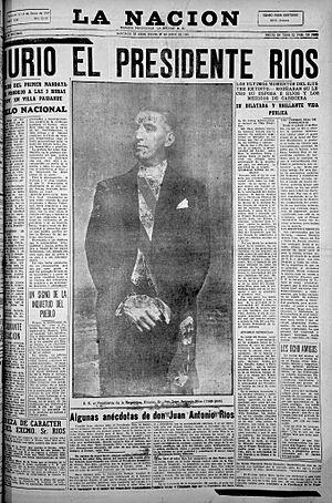 Archivo:Murió el Presidente Ríos