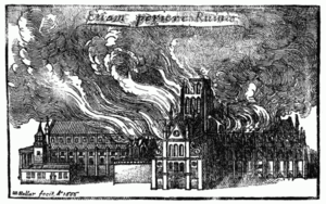 Archivo:Old St. Paul's Cathedral in flames - Project Gutenberg eText 16531