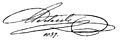 Signature of Queen Adelaide of the United Kingdom and Hanover in 1837