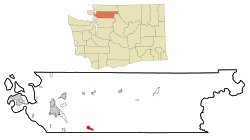 Skagit County Washington Incorporated and Unincorporated areas Lake Cavanaugh Highlighted.svg
