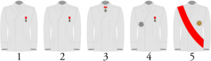 Archivo:Wearing of the insignia of the Légion d'honneur (gentlemens)