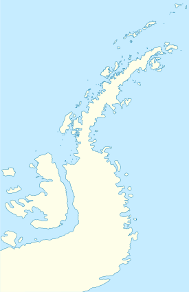 Isla Nansen ubicada en Península Antártica