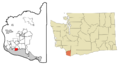 Clark County Washington Incorporated and Unincorporated areas Minnehaha Highlighted
