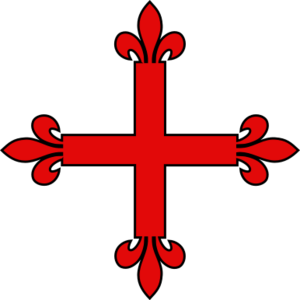 Archivo:Croix fleurdelisée gueules