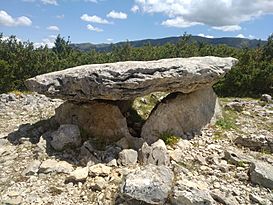 Dolmen de la Losa Mora (desde el oeste).jpg