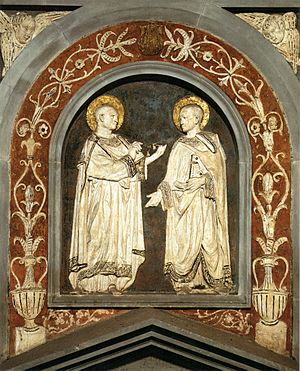 Archivo:Donatello, santi cosma e damiano, 1434-43