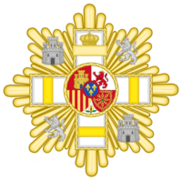 Grand Cross of the Military Merit (Spain) - Yellow Decoration.svg