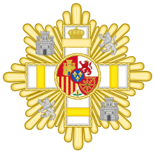 Grand Cross of the Military Merit (Spain) - Yellow Decoration.svg