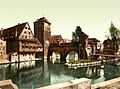 Hangman Bridge, Nuremberg, Bavaria, 1890s