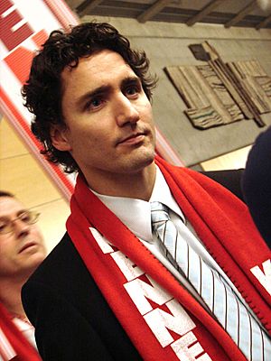 Archivo:Justin Trudeau supporting Gerard Kennedy 1