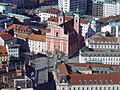 Ljubljana Prešeren Square from the Castle