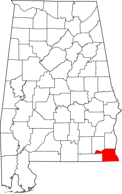 Archivo:Map of Alabama highlighting Houston County