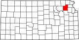 Map of Kansas highlighting Jackson County.svg