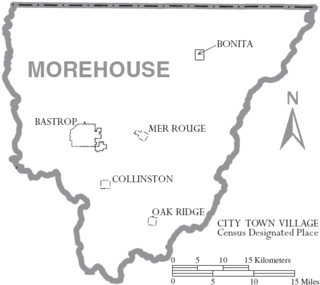 Map of Morehouse Parish Louisiana With Municipal Labels.PNG