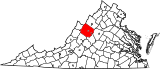 Map of Virginia highlighting Augusta County.svg