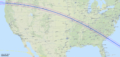 Map of the solar eclipse 2017 USA OSM Zoom2
