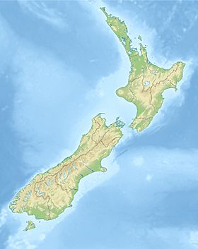 Bahía de Te Waewae ubicada en Nueva Zelanda