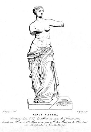 Archivo:Paris Louvre Venus de Milo Debay drawing